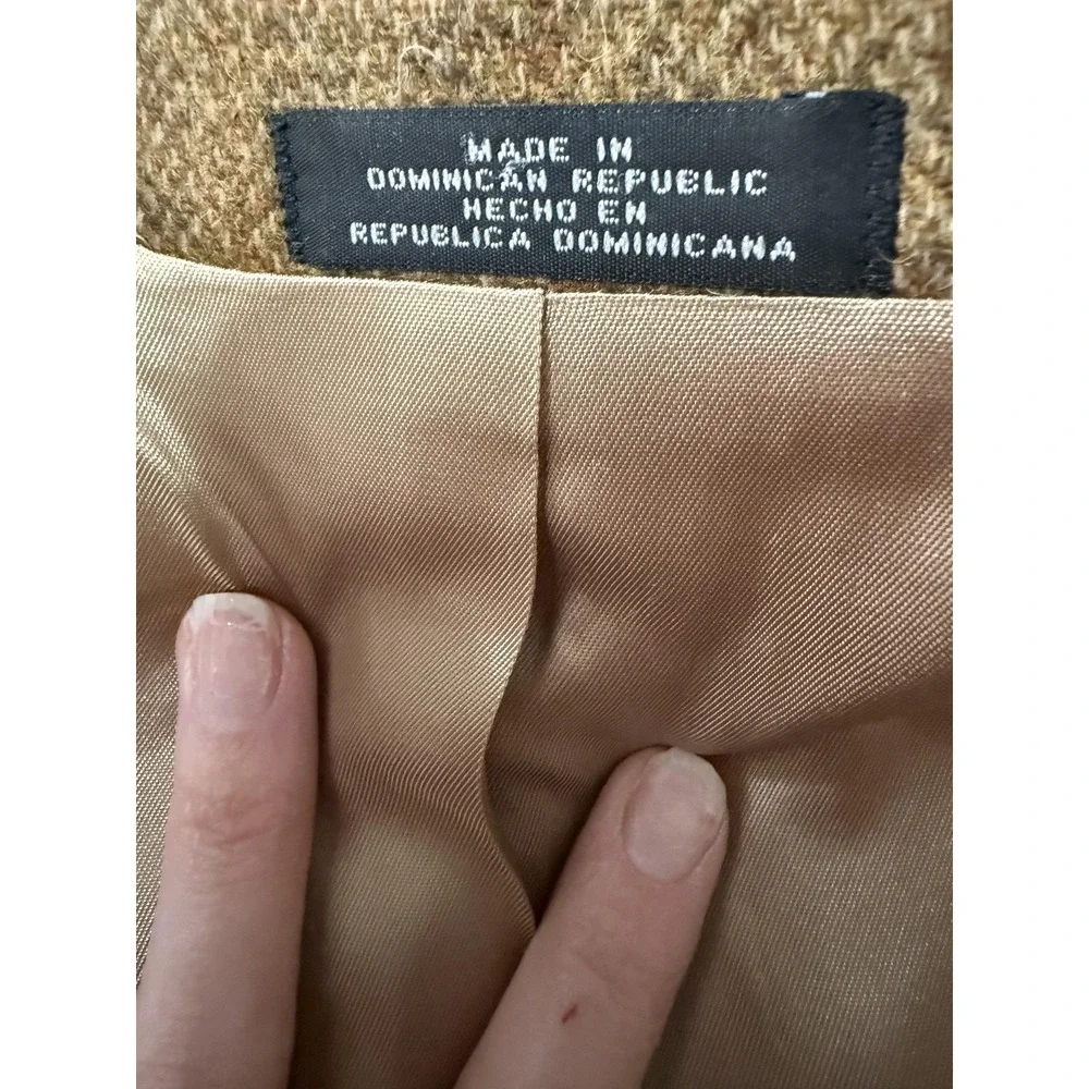 Personal Choice Blazer Sport Coat Mens 46 Brown Wool Herringbone‎ Tweed 2 Button